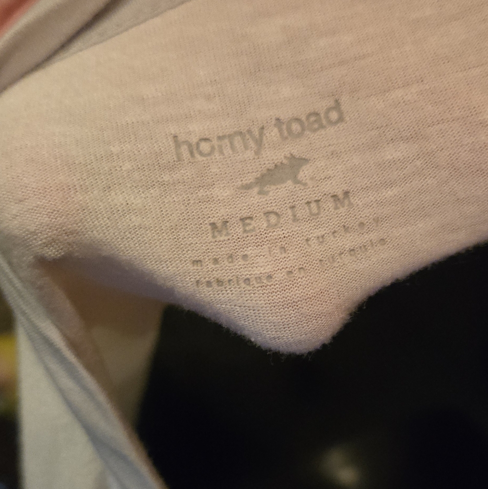 Horny Toad White With Gray Trim Lightweight Short Sleeve Tee SzM - Picture 5 of 6